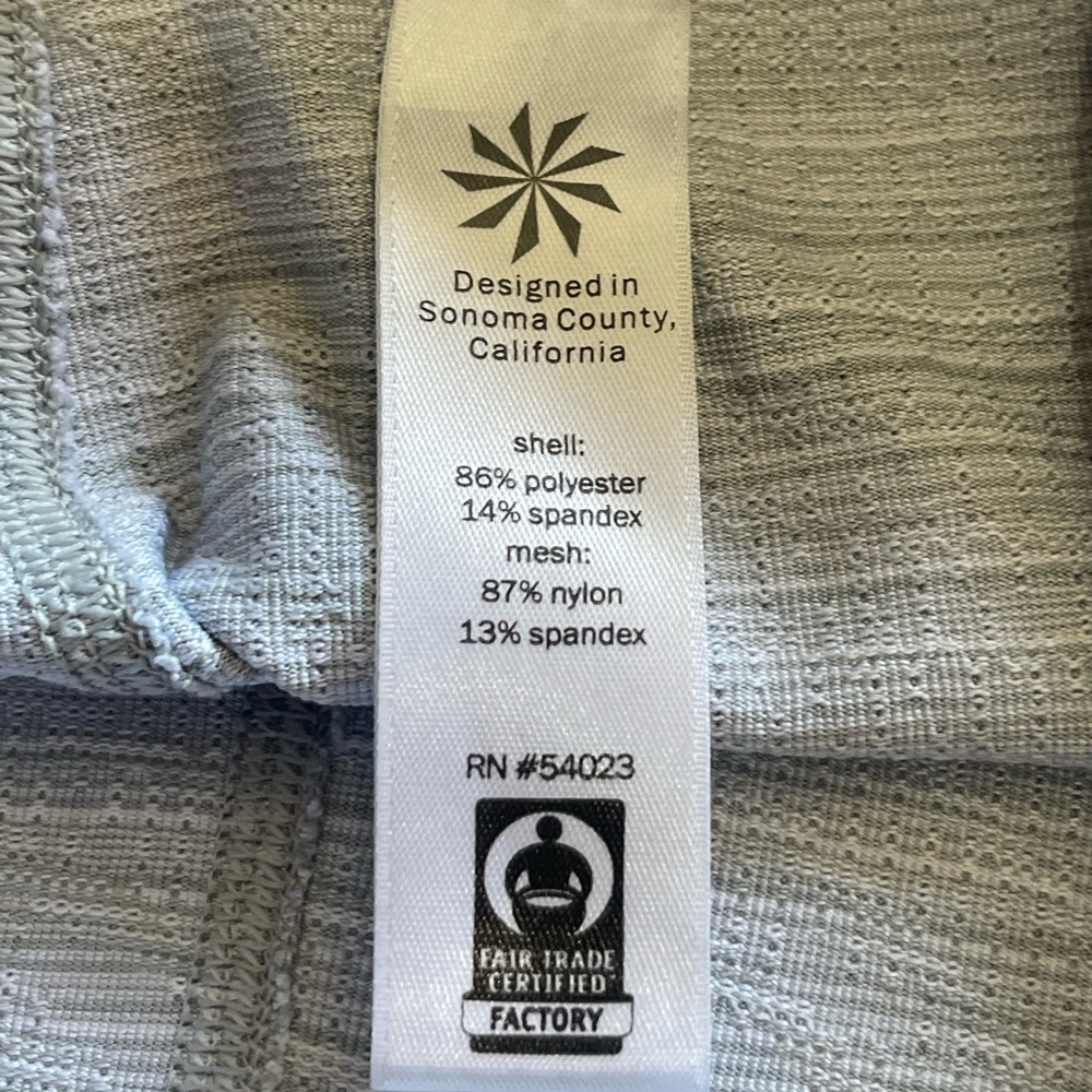 Athleta Textured Light Gray Leggings Size Small RN#54023 - Picture 5 of 12